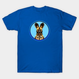 African Painted Dog Circle T-Shirt